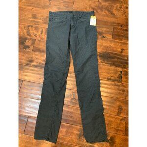 Hugo Boss Men's Delaware Black Herringbone Patterned Smooth Denim Jeans, Size 32